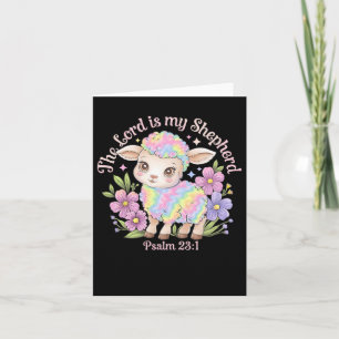 The Lord Is My Shepherd Easter Christian Faith Bib Card