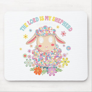 The Lord Is My Shepherd Easter Christian Faith Bib Mouse Mat