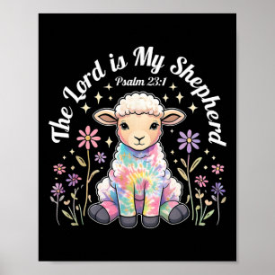 The Lord Is My Shepherd Easter Christian Faith Bib Poster