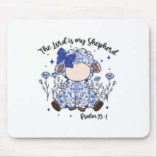 The Lord Is My Shepherd Easter Day Jesus Christian Mouse Mat
