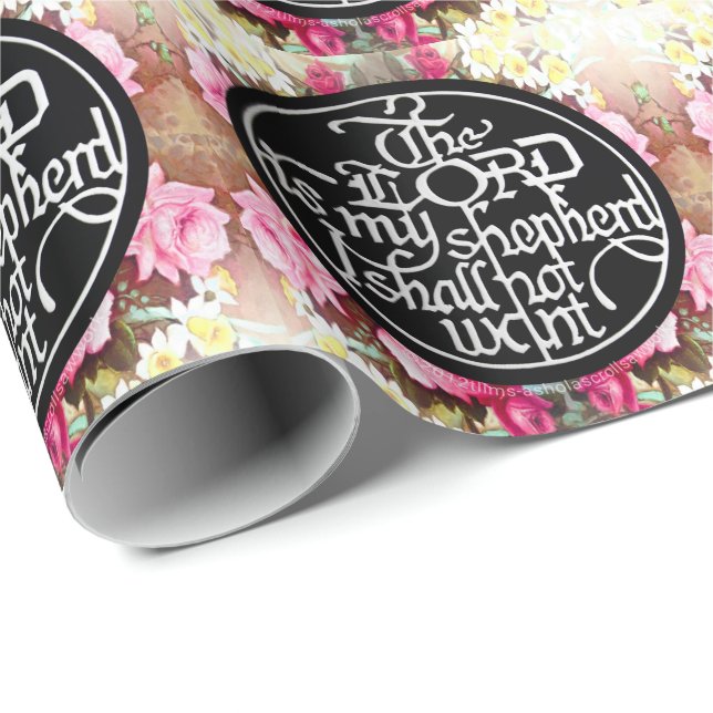 The LORD is my Shepherd, I shall not want Wrapping Paper (Roll Corner)