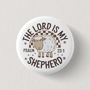 The Lord is my shepherd Jesus Thanksgiving 3 Cm Round Badge