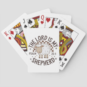 The Lord is my shepherd Jesus Thanksgiving Playing Cards