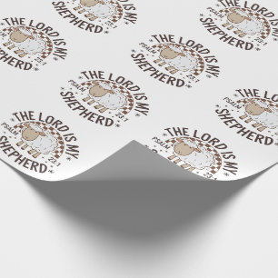 The Lord is my shepherd Jesus Thanksgiving Wrapping Paper