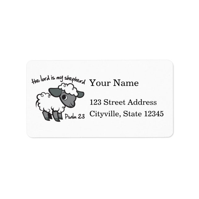 The Lord is my Shepherd Label (Front)