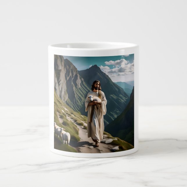 The LORD is My Shepherd Large Coffee Mug (Front)