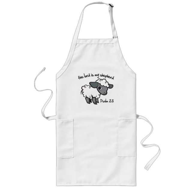 The Lord is my Shepherd Long Apron (Front)