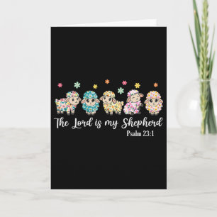 The Lord Is My Shepherd Lord's Prayer Christian Ea Card