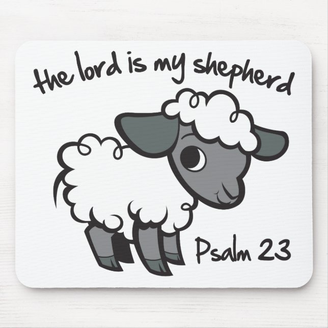 The Lord is my Shepherd Mouse Mat (Front)
