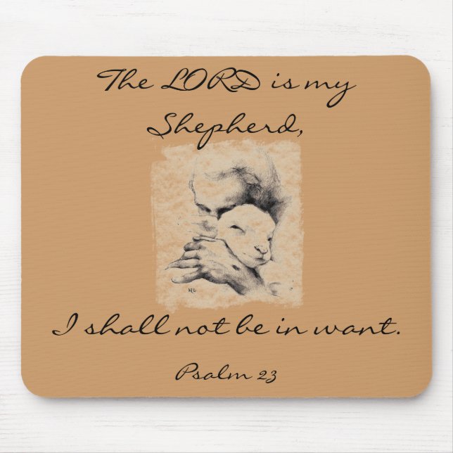 The LORD is my Shepherd Mouse Mat (Front)