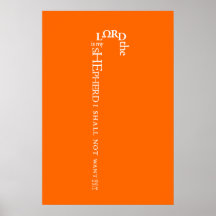 The Lord is My Shepherd Poster