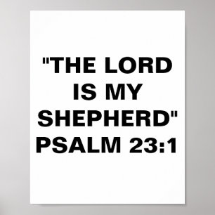 "The Lord Is My Shepherd" Poster