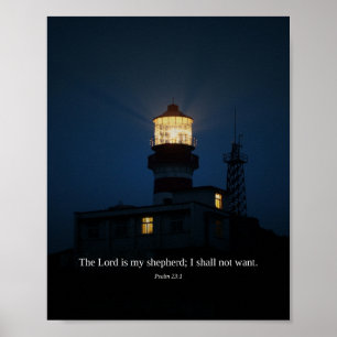 The Lord Is My Shepherd — Psalm 23:1 Art Poster