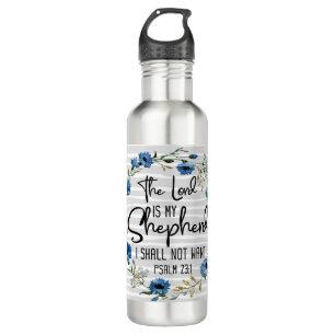 The Lord Is My Shepherd Psalm 23:1 Bible Verse 710 Ml Water Bottle