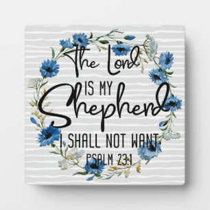 The Lord Is My Shepherd   Psalm 23:1 Bible Verse Plaque