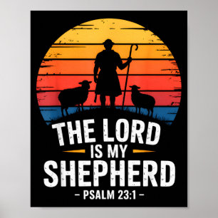 The Lord Is My Shepherd Psalm 23_1 Bible Verse  Poster