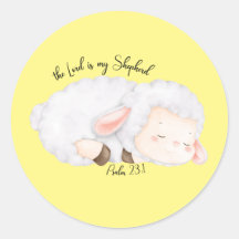 The Lord is my Shepherd Psalm 23:1 Sticker