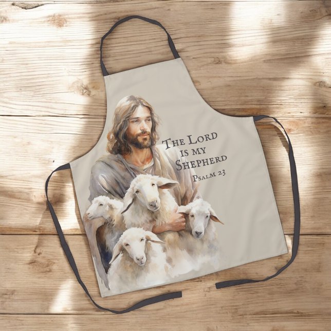 The Lord is My Shepherd Psalm 23 Apron (Creator Uploaded)