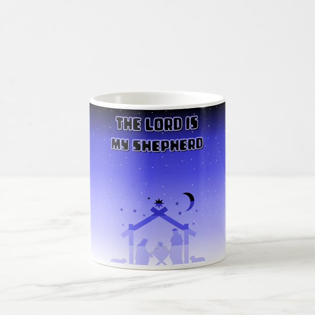 The Lord Is My Shepherd: Psalm 23 Coffee Mug (Center)