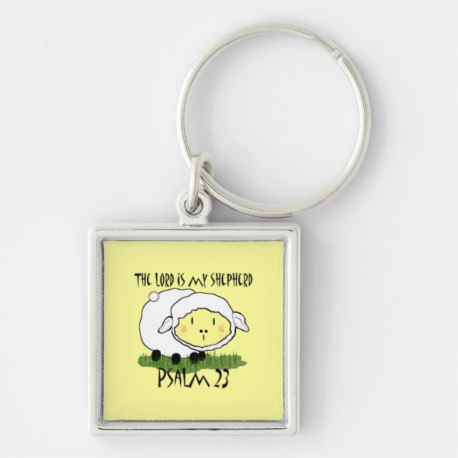 The LORD is my shepherd Psalm 23 Infant t-shirt- U Key Ring (Front)