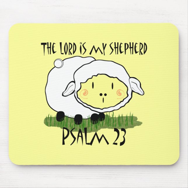 The LORD is my shepherd Psalm 23 Infant t-shirt- U Mouse Mat (Front)