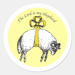 The LORD is my shepherd Psalm 23 Sticker