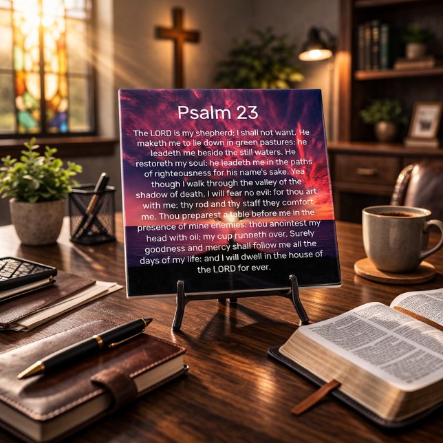 The Lord Is My Shepherd Psalm 23 Tile (Creator Uploaded)