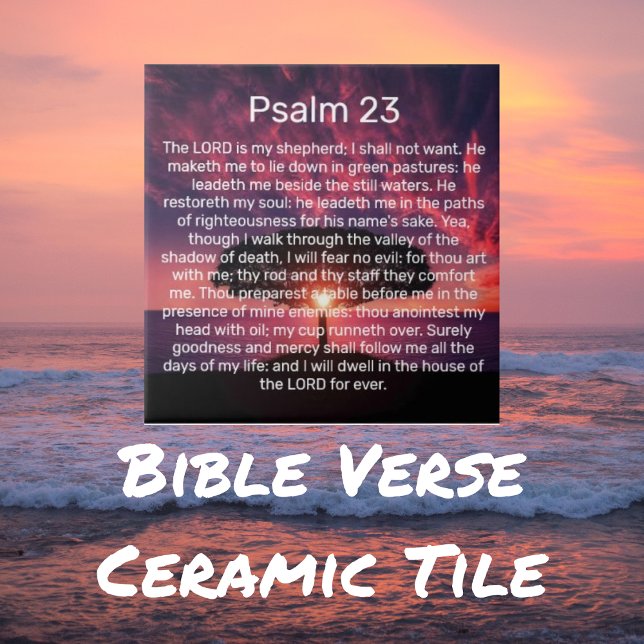 The Lord Is My Shepherd Psalm 23 Tile (Creator Uploaded)