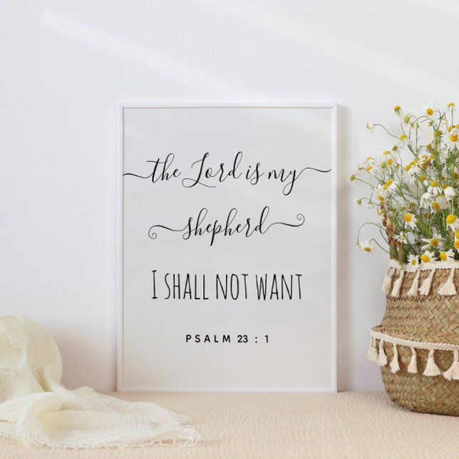 The Lord Is My Shepherd Script  Poster (Creator Uploaded)
