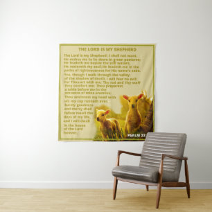 The Lord is my Shepherd  Tapestry