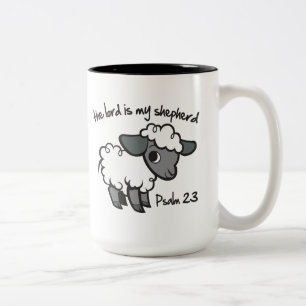 The Lord is my Shepherd Two-Tone Coffee Mug