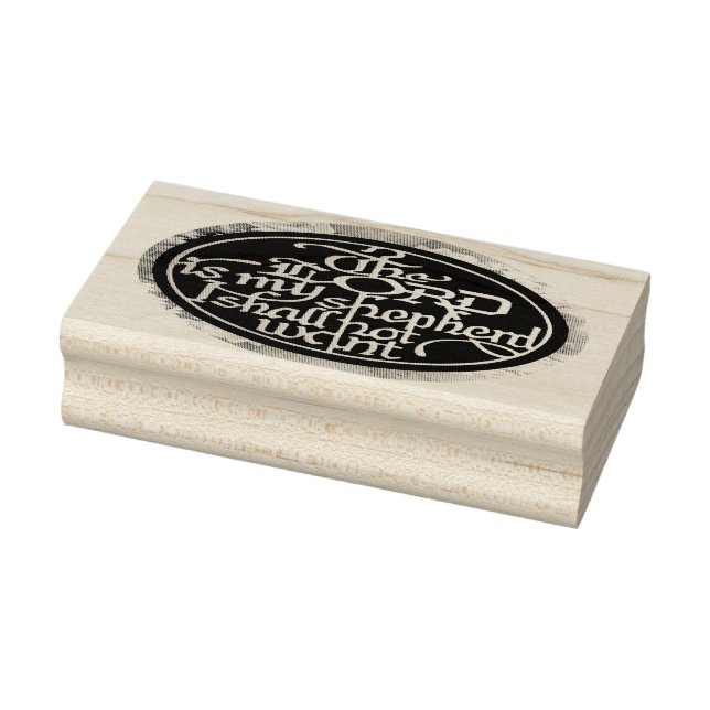 The LORD is my Shepherd....  Wood Art Stamp (Stamp)