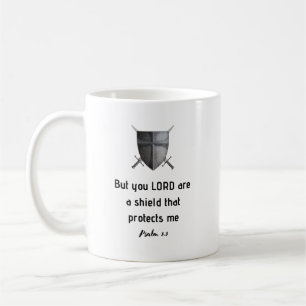 The LORD is my shield bible verse tee. Coffee Mug