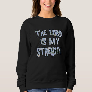 The Lord Is My Strength Blue Floral Recovery Sobri Sweatshirt