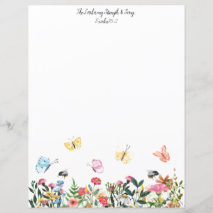 The Lord is my Strength Christian Stationery