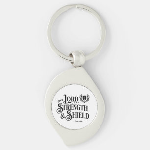 The Lord is My Strength Scripture Key Ring