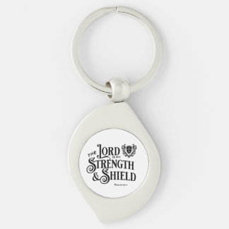 The Lord is My Strength Scripture Key Ring