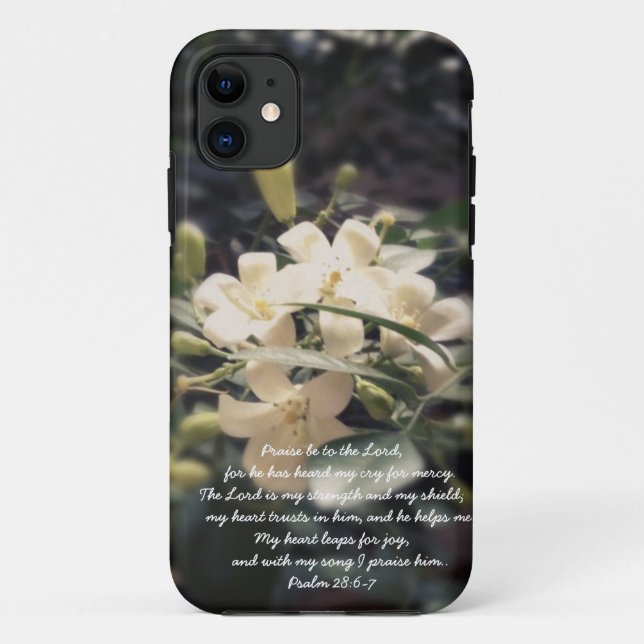 The Lord is my Strength & Shield - Jasmine iPhone Case-Mate iPhone Case (Back)