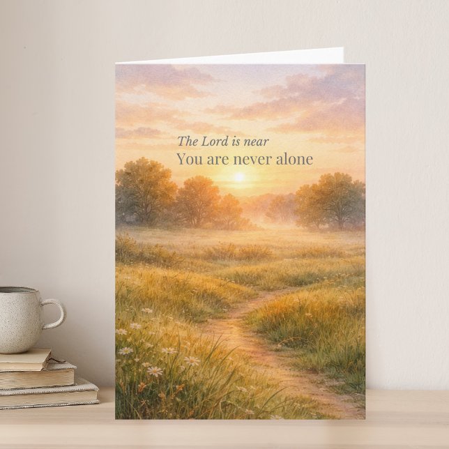 The Lord Is Near Christian Encouragement Card (Creator Uploaded)