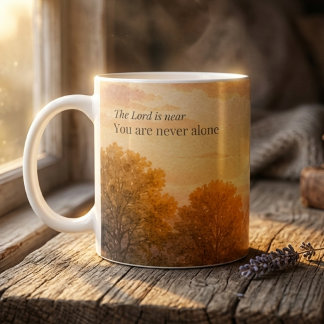 The Lord is Near Christian Faith Encouragement Coffee Mug