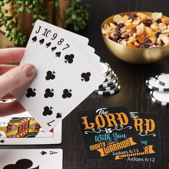 THE LORD IS WITH YOU, MIGHTY WARRIOR PLAYING CARDS (In Situ)