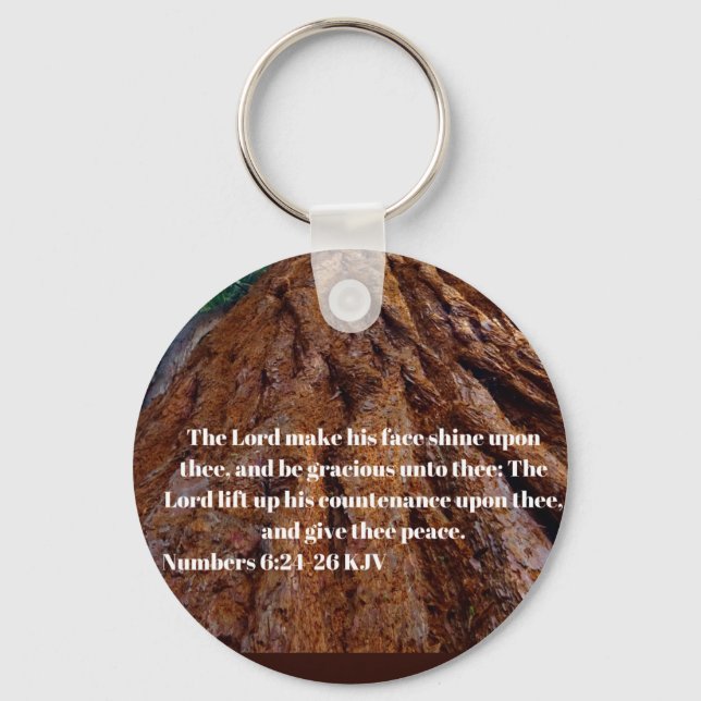 The Lord make his face shine upon you Key Ring (Front)