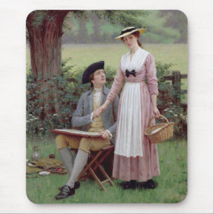 The Lord of Burleigh and his Lady (Romantic Love) Mouse Mat