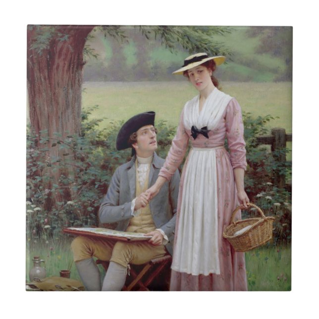 The Lord of Burleigh and his True Love Tile (Front)