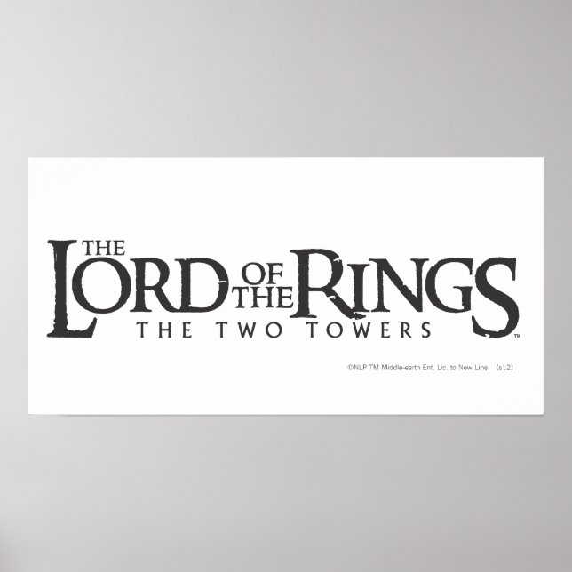 THE LORD OF THE RINGS horizontal logo Poster (Front)