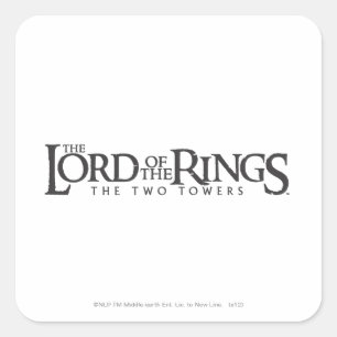 THE LORD OF THE RINGS horizontal logo Square Sticker