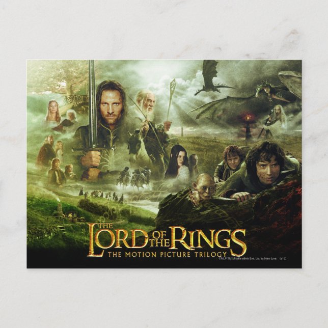 THE LORD OF THE RINGS Movie Poster Art Postcard (Front)