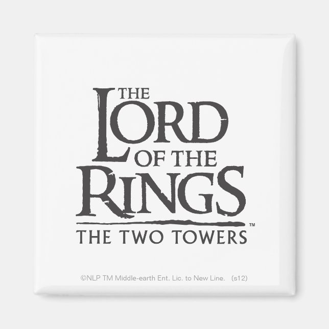 THE LORD OF THE RINGS Stacked Logo Magnet (Front)