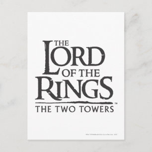 THE LORD OF THE RINGS Stacked Logo Postcard