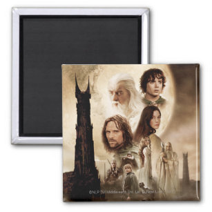 The Lord of the Rings: The Two Towers Movie Poster Magnet